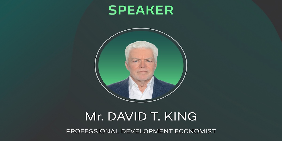 David King speaking at Kosovo Finance Forum 2025 on alternative investment funds